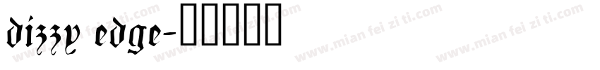 dizzy edge字体转换